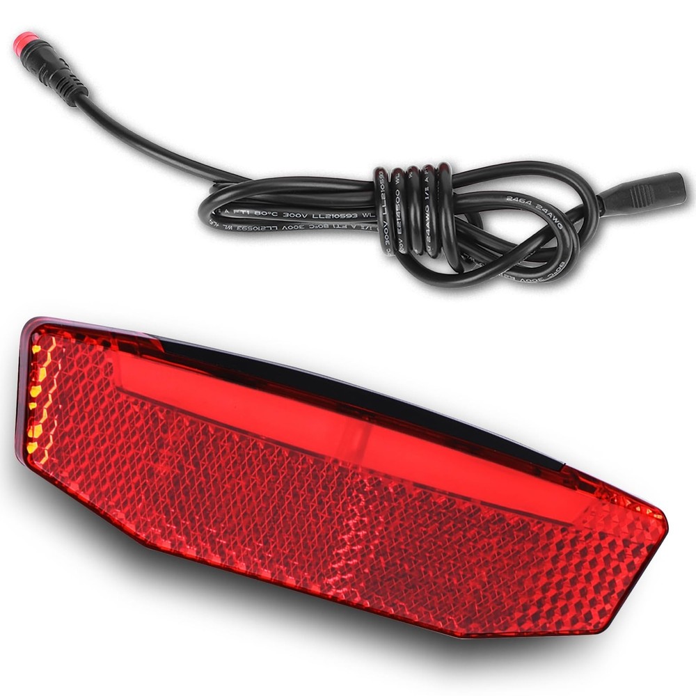 6V-60V High Brightness EBike LED Tail Light for Night Safety
