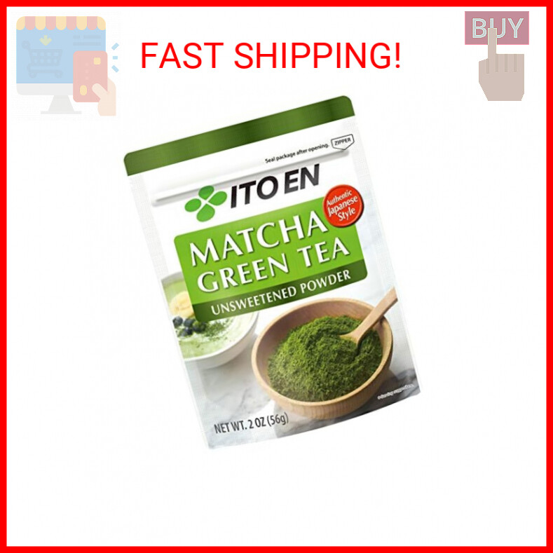 Ito En Matcha Green Tea Japanese Matcha Powder, Unsweetened, 2 Ounce