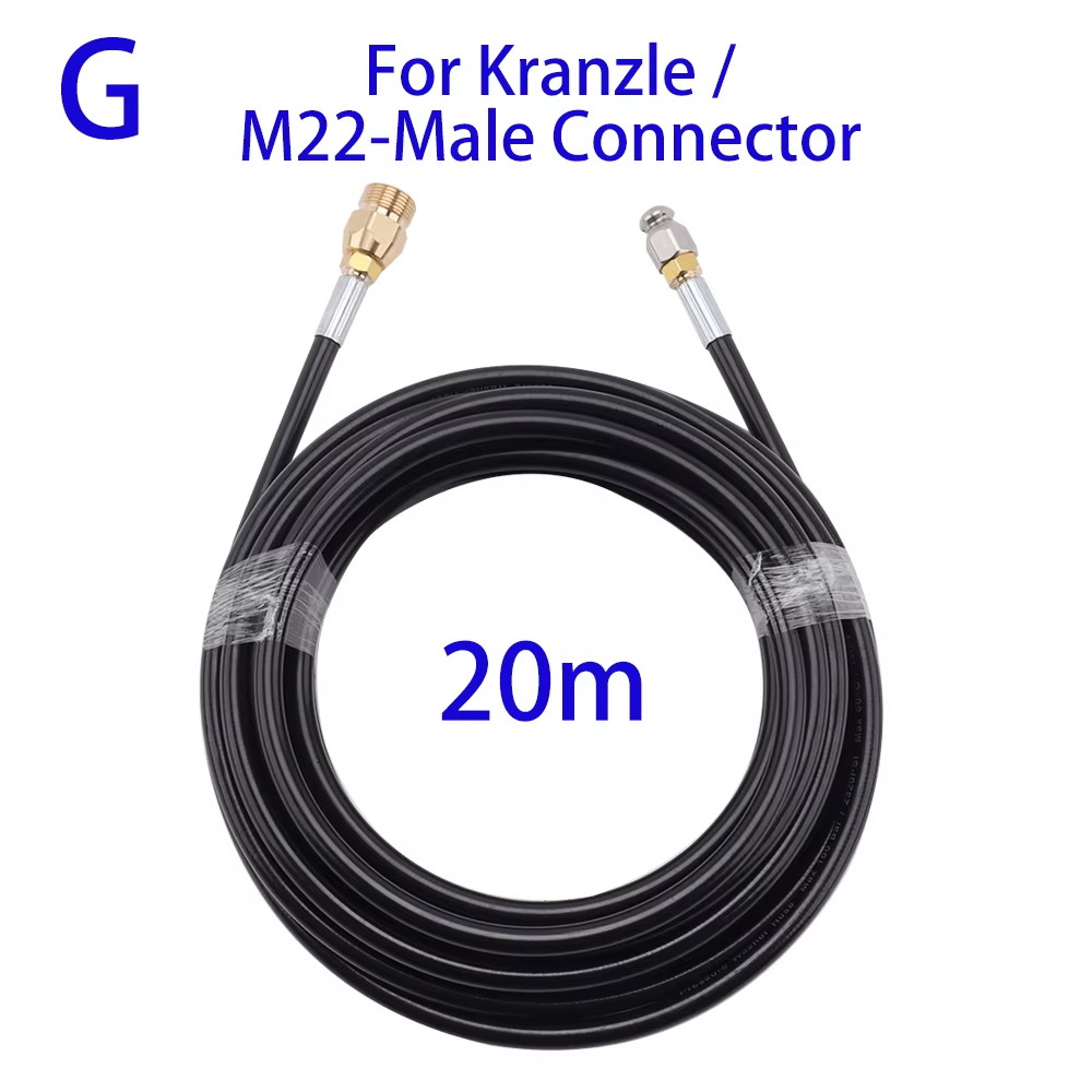 22M Sewer Drain Water Cleaning Hose Pipe Blockage Clogging for Karcher