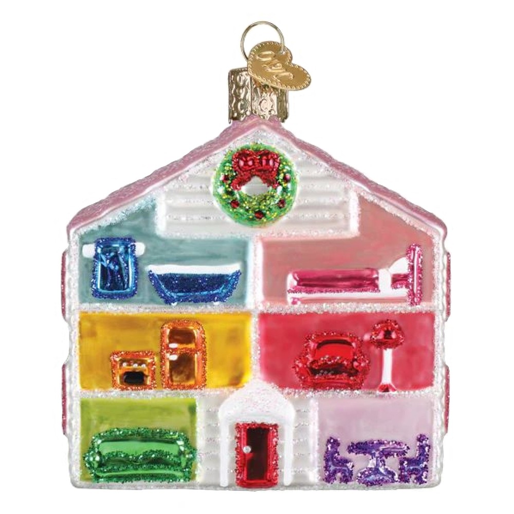 Old World Christmas Blown Glass Ornament for Christmas Tree, Lovely Doll House