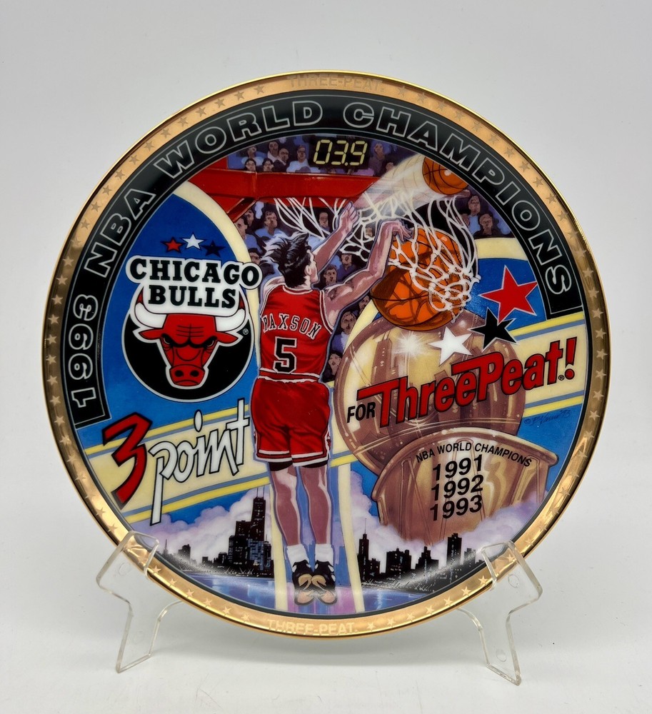 1993 Sports Impressions Three Point for Three-Peat NBA World Champions