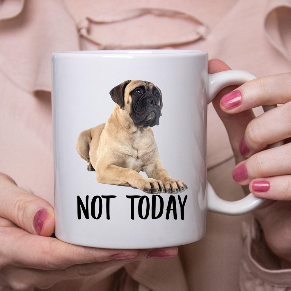 Funny Bullmastiff Not Today Dog Lazy Gift Coffee Mug for Dog Moms