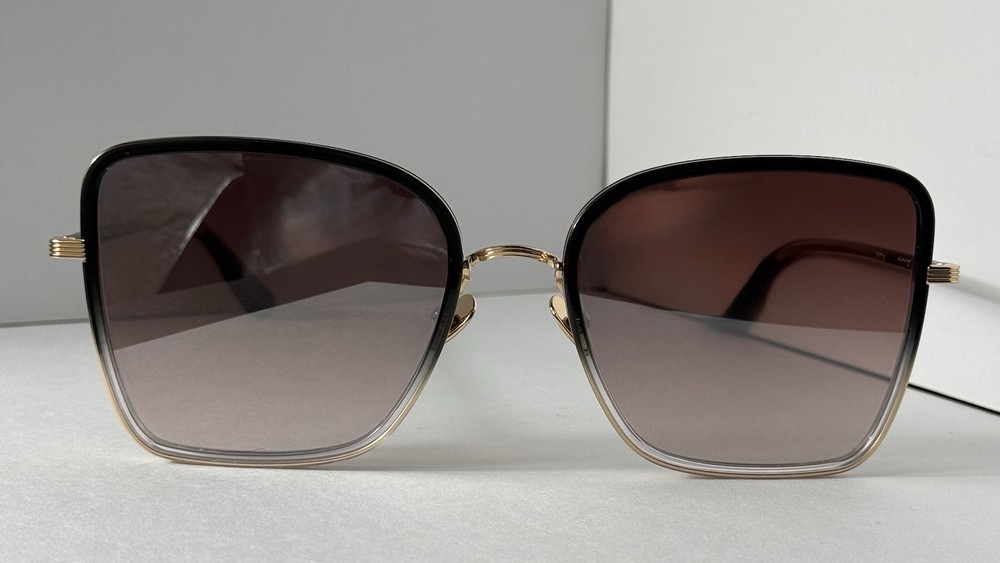 KREWE JOLENE 18K Titanium + Nightfall Mirrored Sunglasses