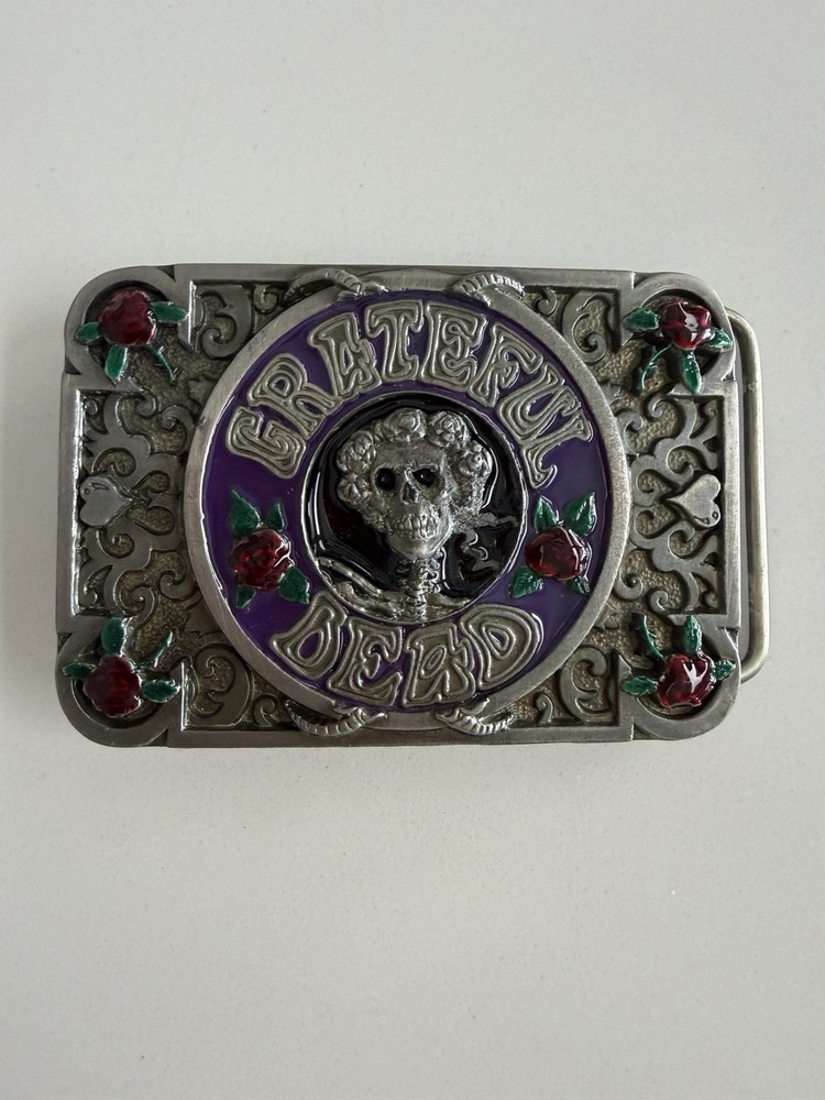 Vintage Grateful Dead Skeleton & Roses Belt Buckle Limited Edit #4303 GDM 1992