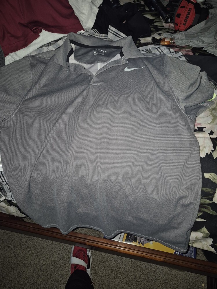 Nike Golf Polo Shirt Men's Medium Dri-Fit Standard Fit Performance Used