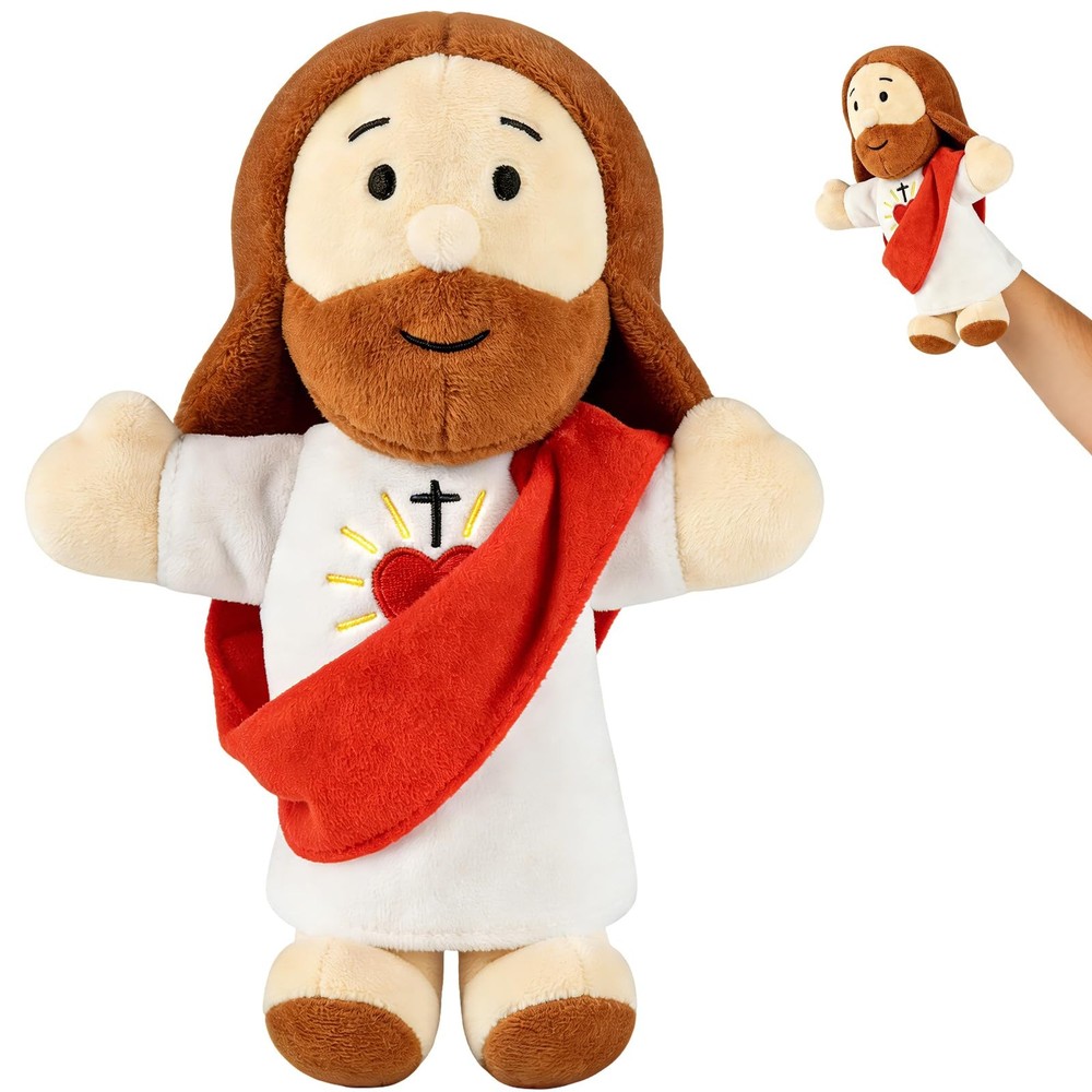 Jesus Hand Puppet Jesus Plush Doll 13
