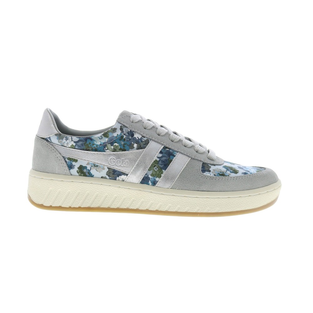 Gola Grandslam LBTY CLB348 Womens Gray Leather Casual Sneakers