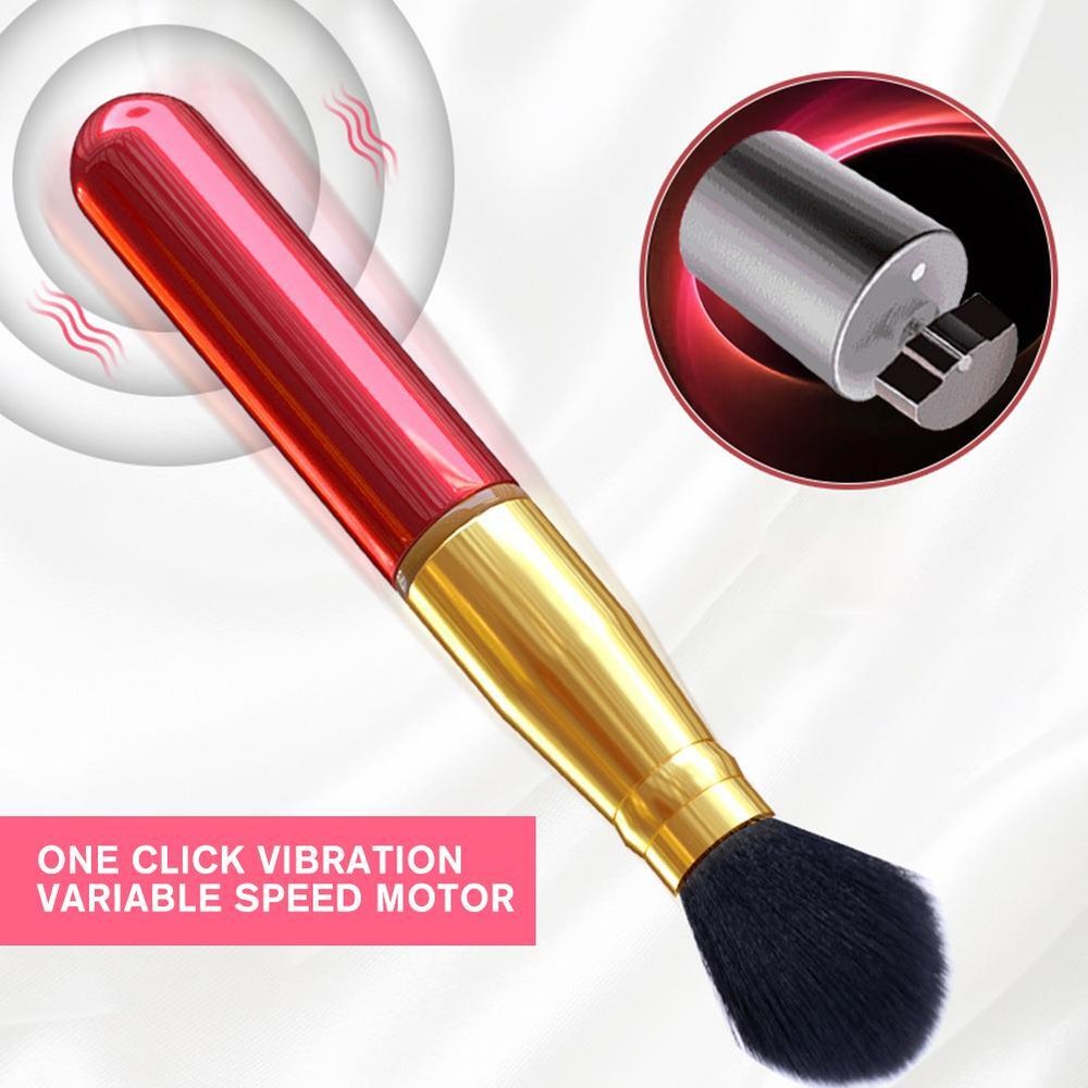 Elektrische Vibration Make-Up Bürste für Pulver Foundation und Erröten U6N3