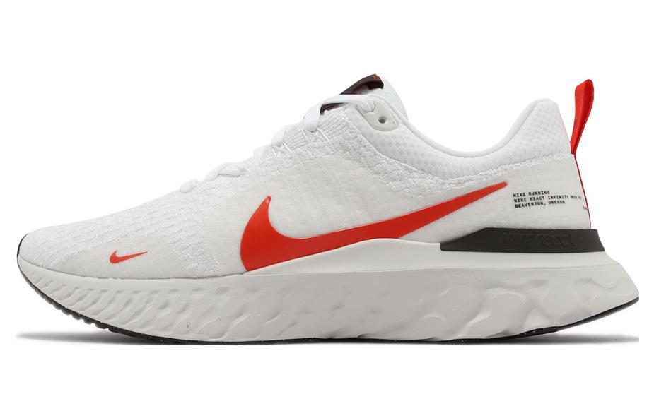 Nike React Infinity Run Flyknit 3 White Light Crimson 2022 - DZ3014-100