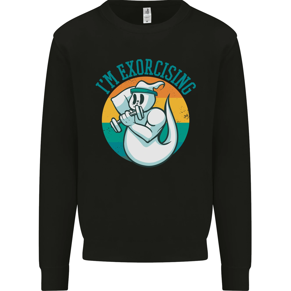 Im Exorcising Funny Halloween Gym Fitness Mens Sweatshirt Jumper