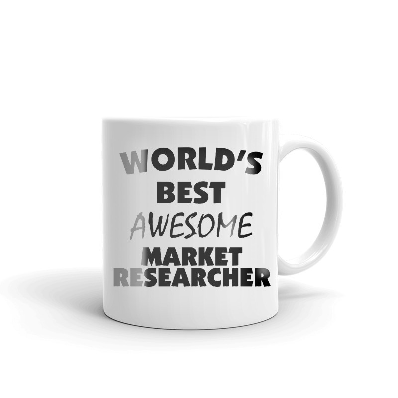 World's Best Awesome Market Researcher Coffee Tea Ceramic Mug Office Cup Gift