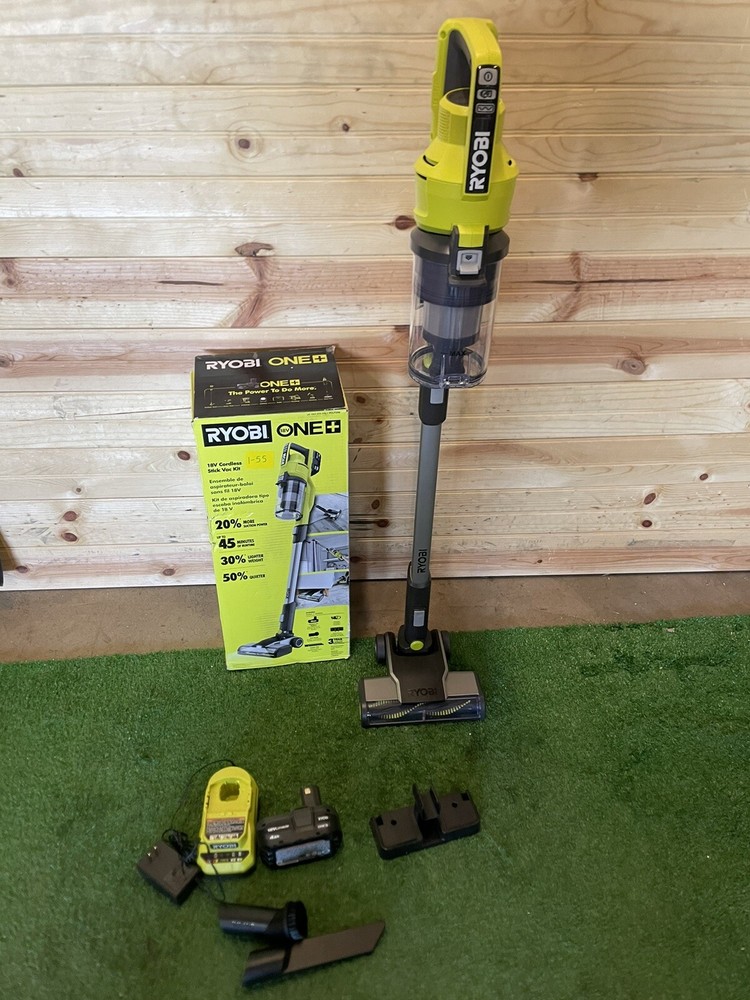 Ryobi ONE+ 18V Cordless Stick Vacuum Cleaner w/Battery & Charger PCL720K USED