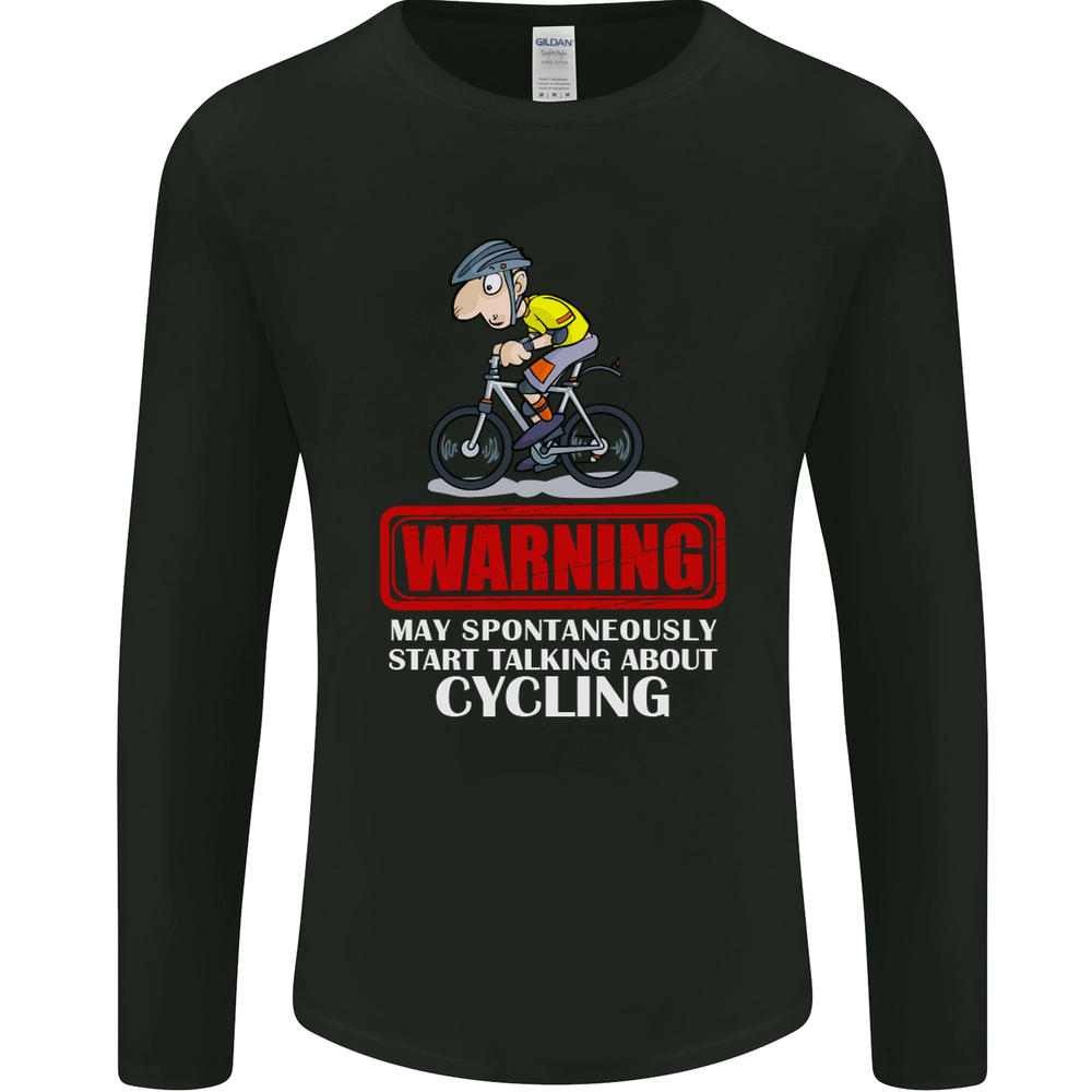 May Start Talking About Cycling Funny Mens Long Sleeve T-Shirt