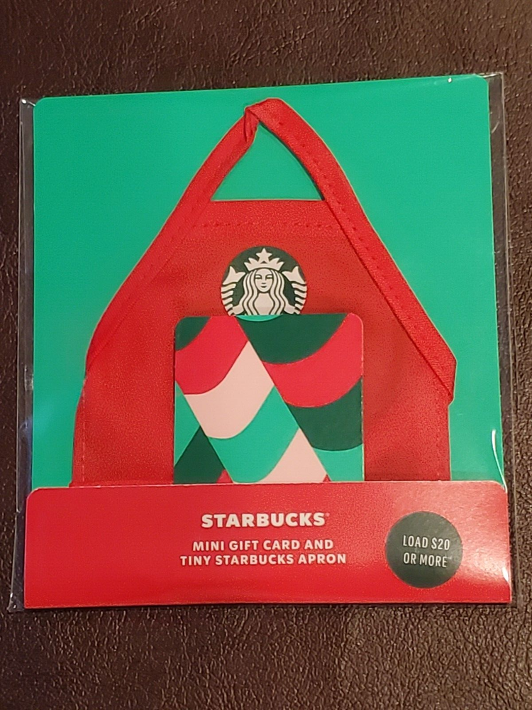 Starbucks card 2024 Mini Gift Card with Apron holiday Christmas cards-image