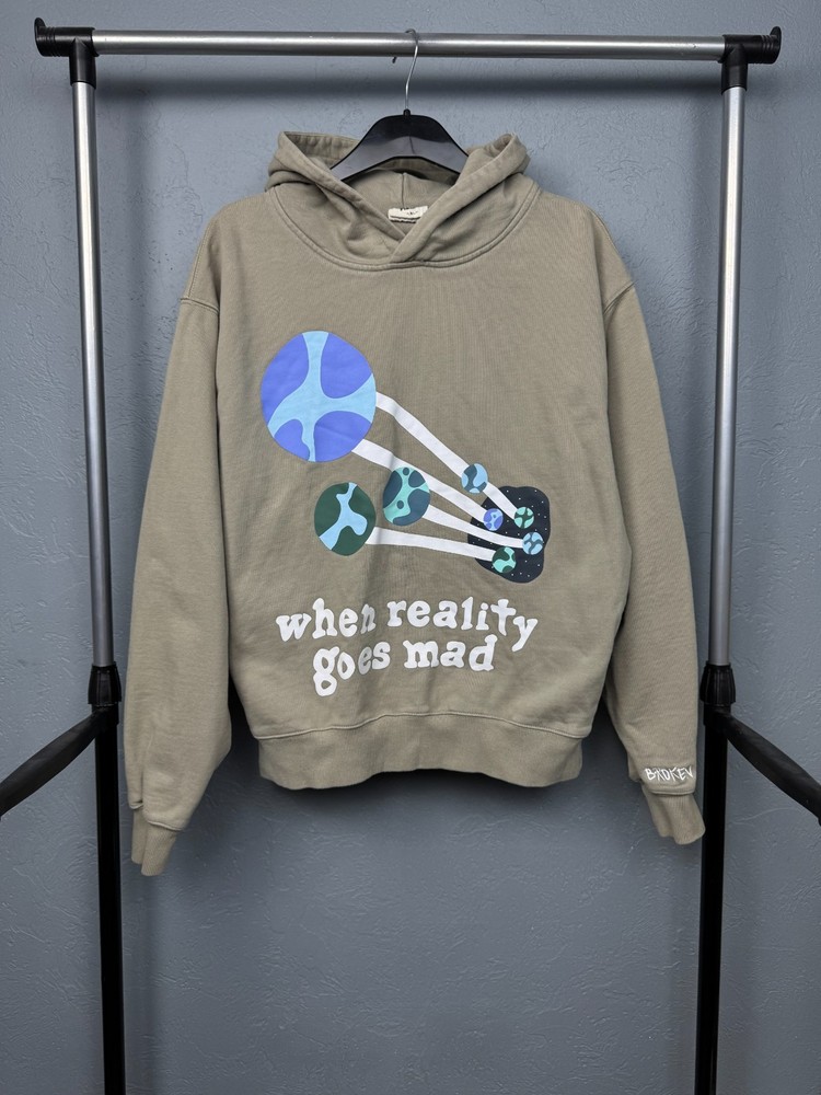 Broken Planet Market “When Reality Goes Mad” Oversized Hoodie Size S