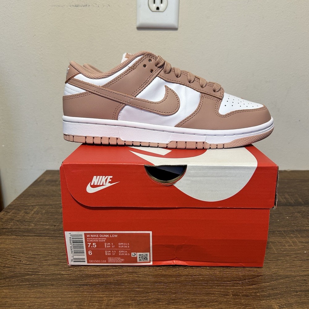 Nike Dunk Low Rose Whisper Size 7.5W DD1503-118 Womens Authentic NEW
