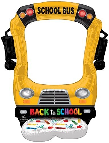 Back to School Selfie Frame School Bus 56