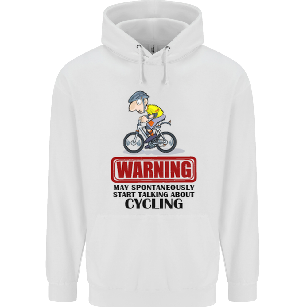 May Start Talking About Cycling Cyclist Mens 80% Cotton Hoodie