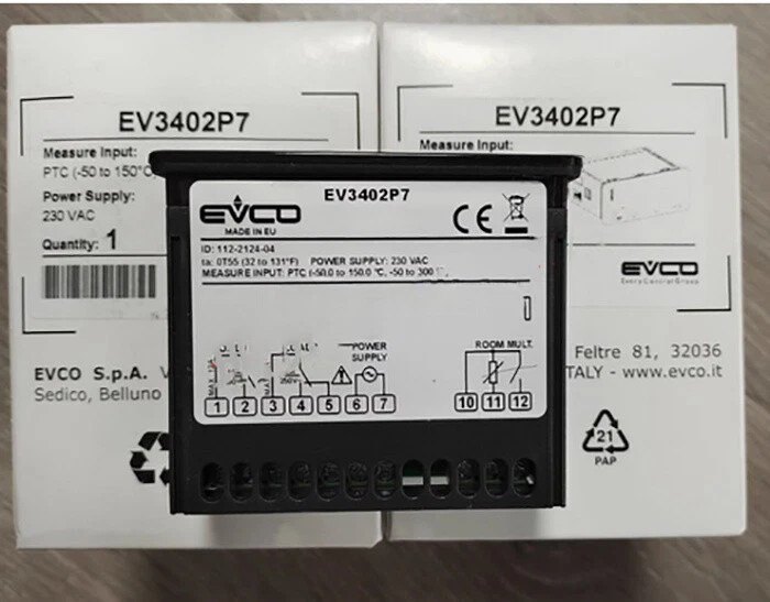 One New For EVCO Temperature Controller EV3402P7