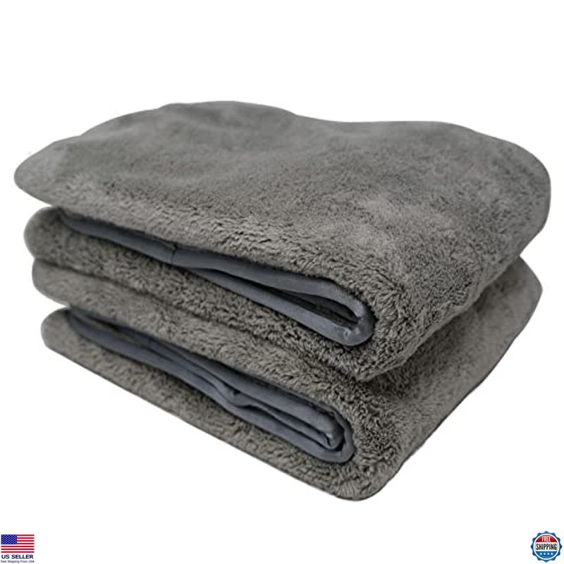 Microfiber Car Drying Towels Set of 2 - Ultra Absorbent & Scratch-Free