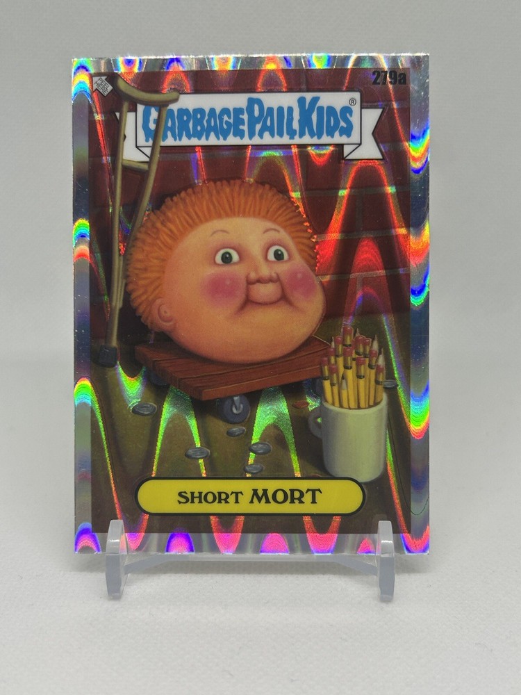 2024 Garbage Pail Kids Chrome Short Mort Drool Refractor Card #279a