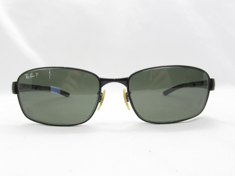 RAY-BAN RB 3413 002 BLACK METAL SPORTS WRAP EYEGLASSES FRAMES 59-18-140 117707