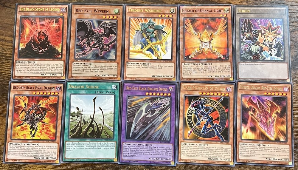 Yugioh 10-Card Lot 1st Edition Limited Edition Mixed Cards #9