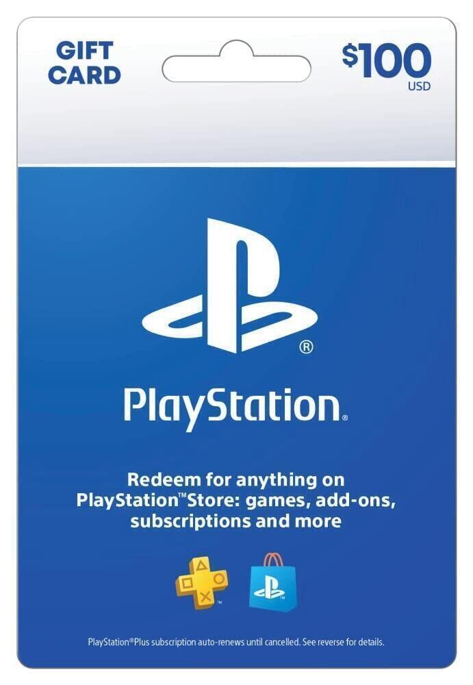Sony Playstation Store $100 Psn Gift Card - Ps5 Ps4 Ps3 Play gift  gift car