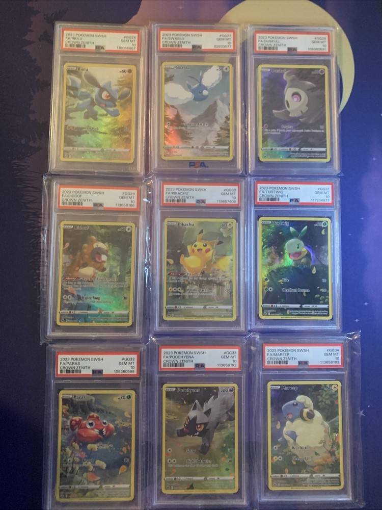 Pokemon Crown Zenith Gallarian Gallery PSA 10 Set