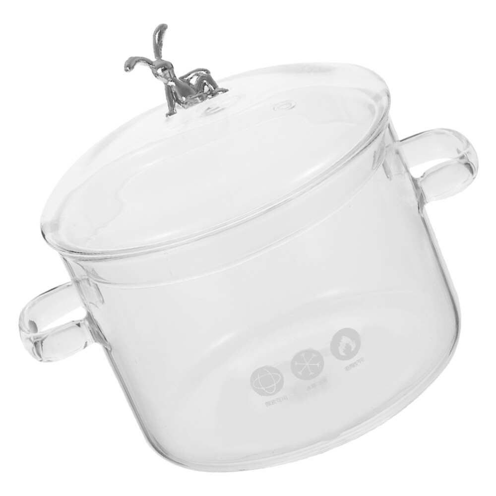 Stew Pots with Lids Pan Soup Braised Kitchen Cookware Double Ear