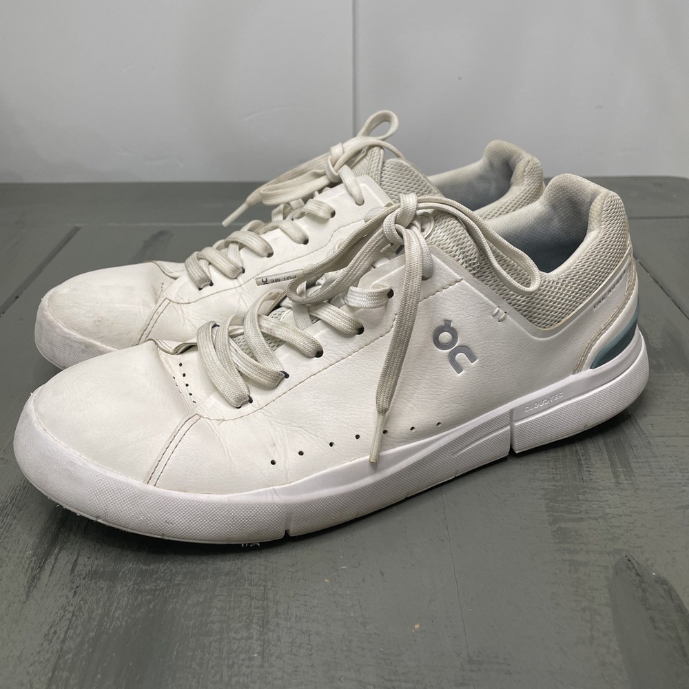 On Cloud The Roger Advantage Men's Size 10.5 White Blue Shoes Sneakers