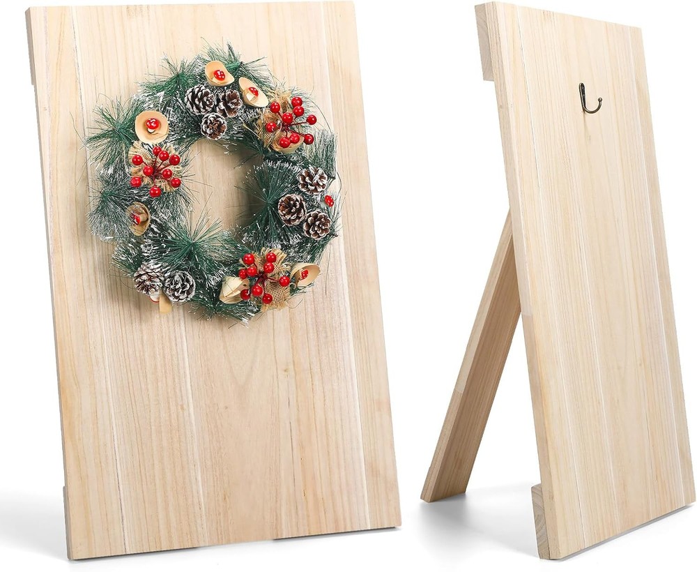 Wreath Easel for Wreaths Making Christmas Wooden Wreath Stand Holder
