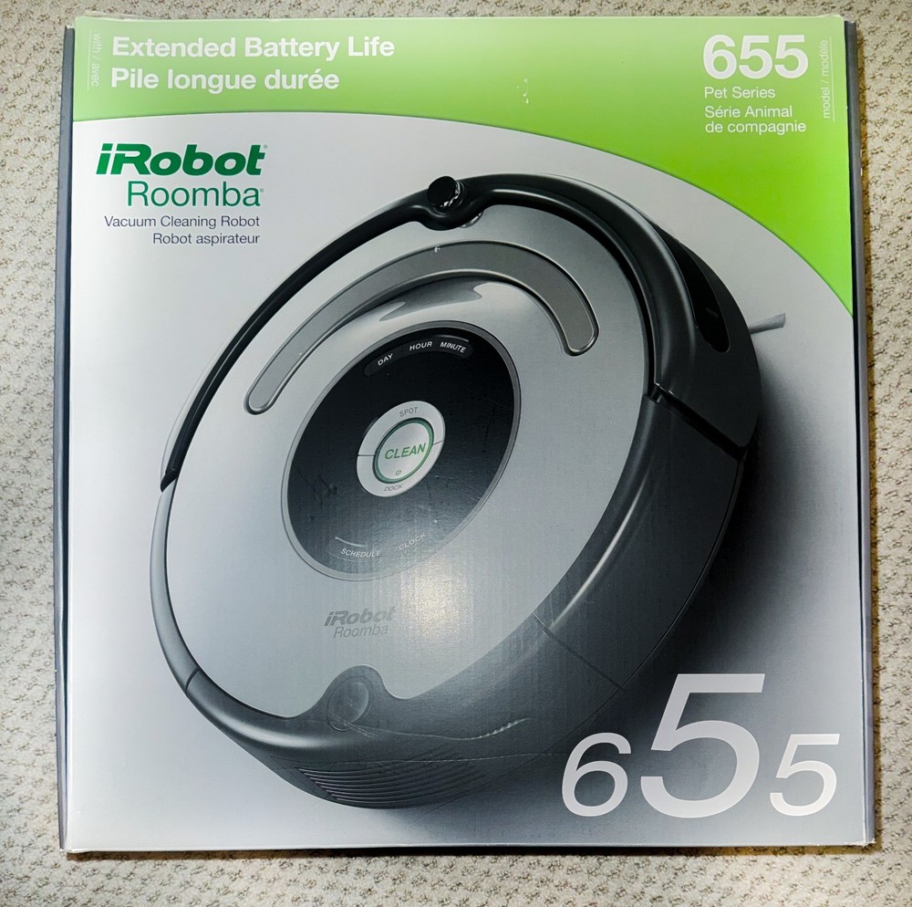 iRobot Roomba 655 Pet Series Vacuum Cleaning Robot – Used