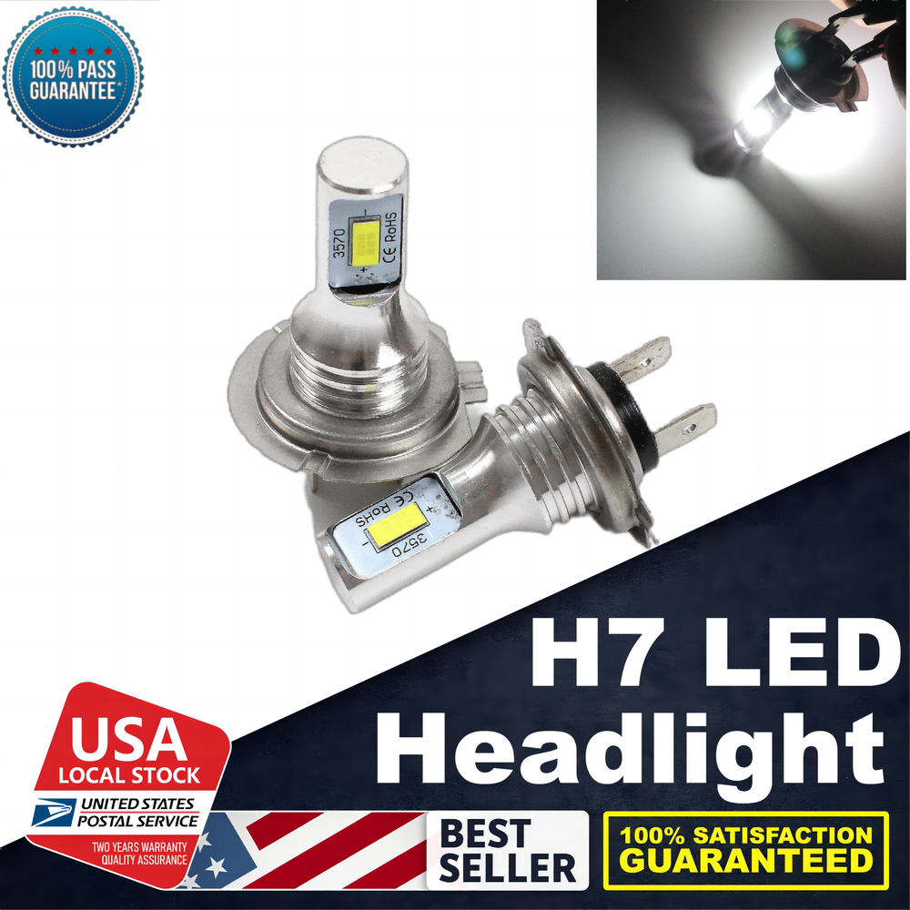 Durable 2X High Quality H7 Fog Light Bulb 80W 10000LM For Buick Regal 2011-2013