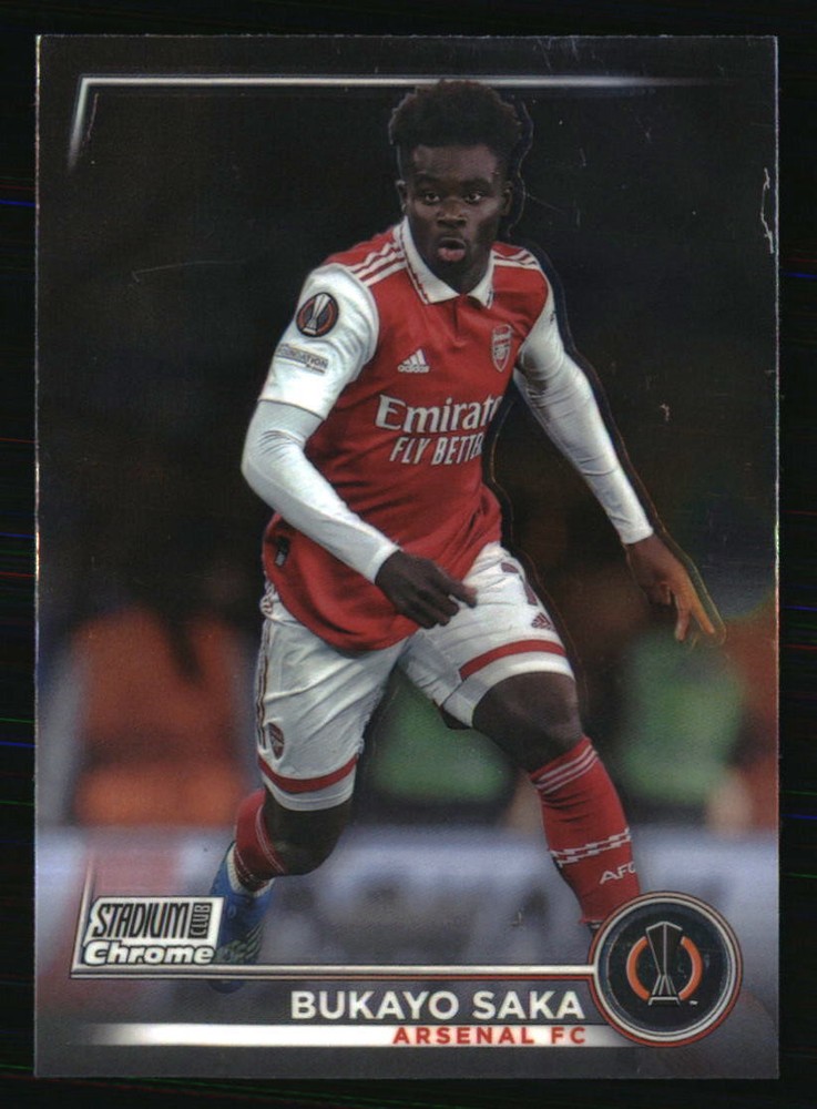 Bukayo Saka 2022-23 Stadium Club Chrome UEFA Club Competitions #72 SOCCER Card