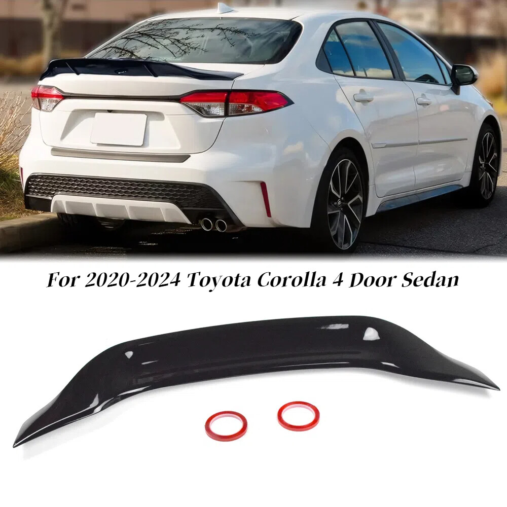 Glossy Black R Style Duckbill Trunk Spoiler for 2020-24 Toyota Corolla Sedan