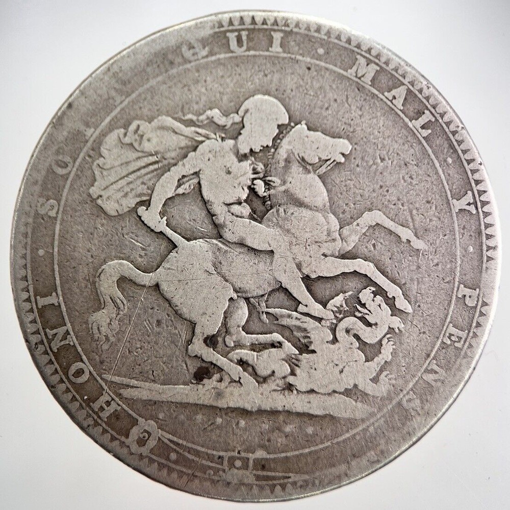 1819 George III Silver Crown Coin | Collectible Grade A731 | Rare British Currency