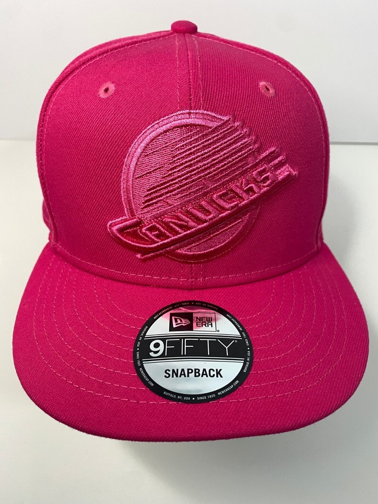 New Era Vancouver Canucks 9Fifty Snapback Hat Cap 6- RARE HOT PINK!!!