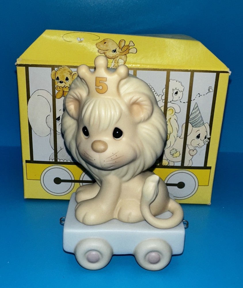 Precious Moments Birthday Train Age 5 Lion This Day Is Something Roar About