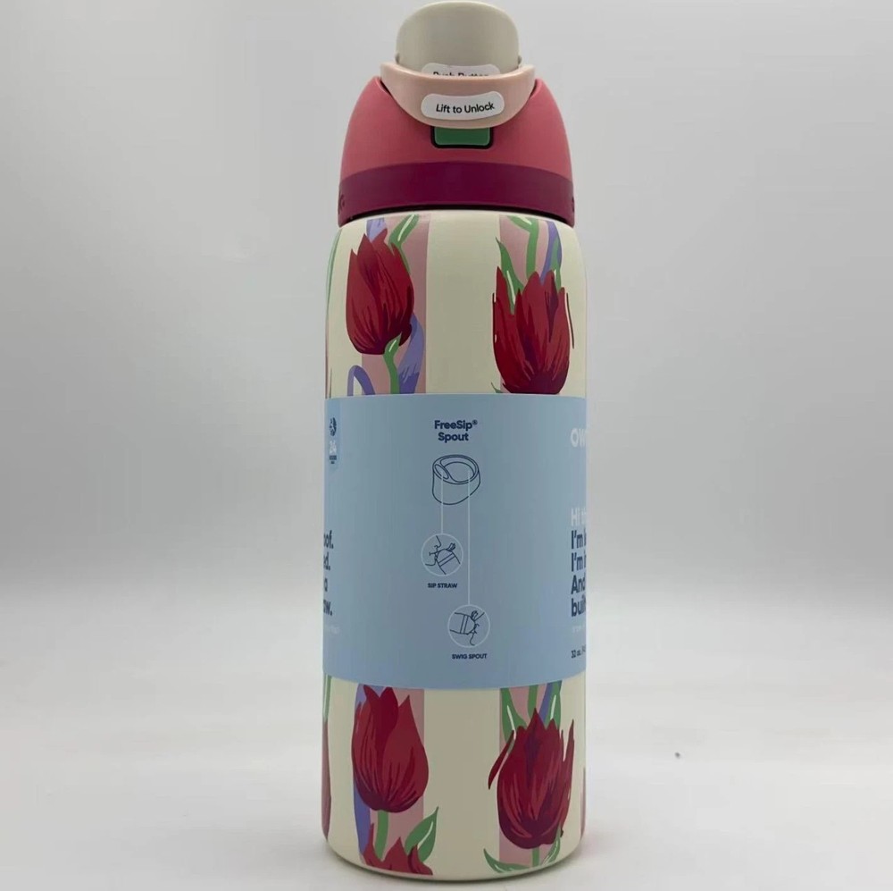 Owala 32 oz FreeSip Water Bottle Tulip Bouquet – Urban Outfitters