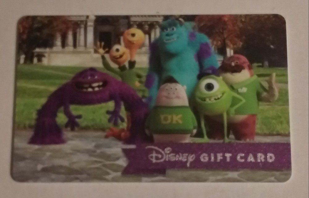 Disney Monsters University Gift Card - No Balance Left-image