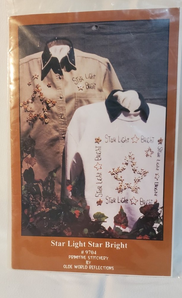 Primative Stitchery by Olde World Reflections #9704 Star Light Star Bright NIP