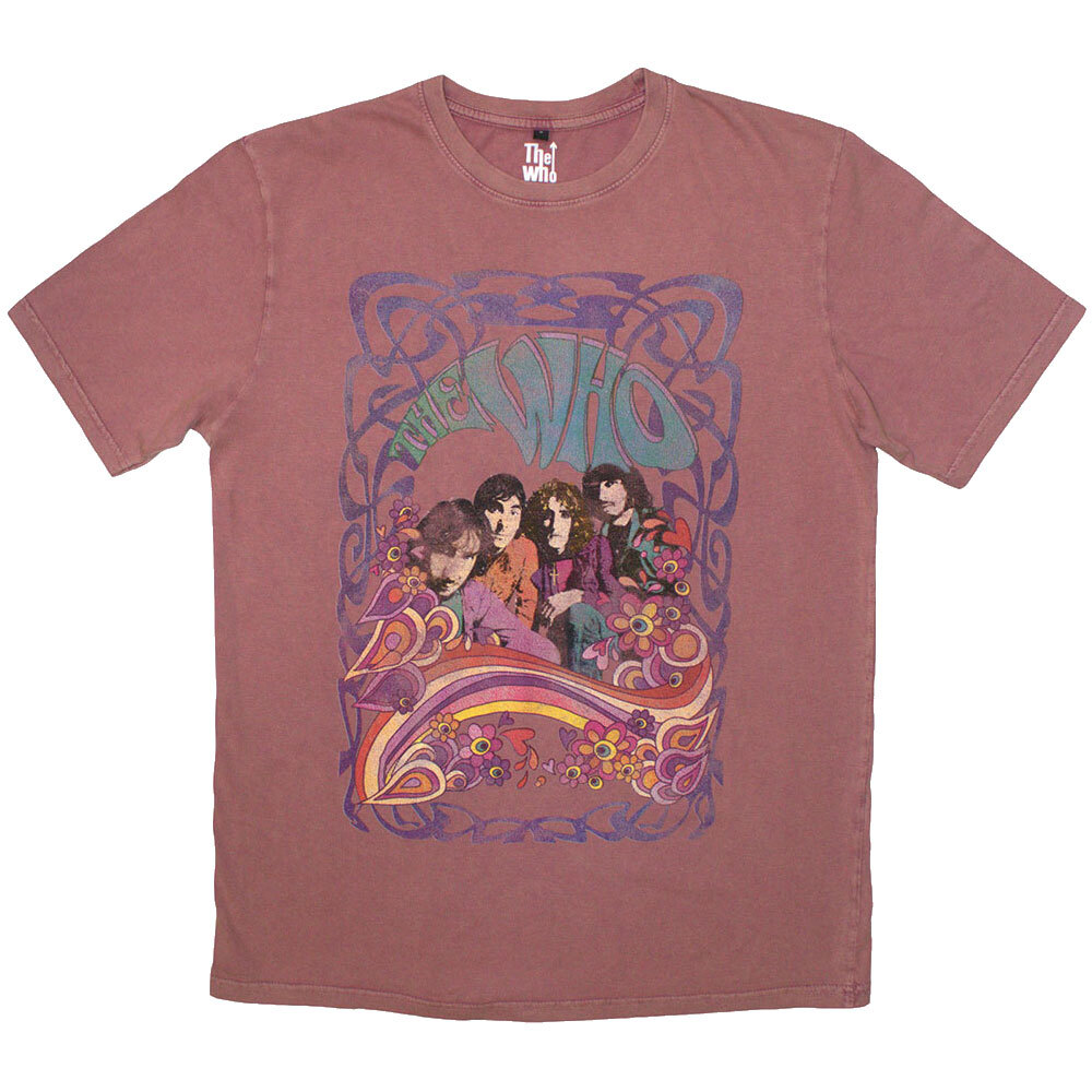 The Who Vintage Psych Floral Stone Wash Graphic Tee