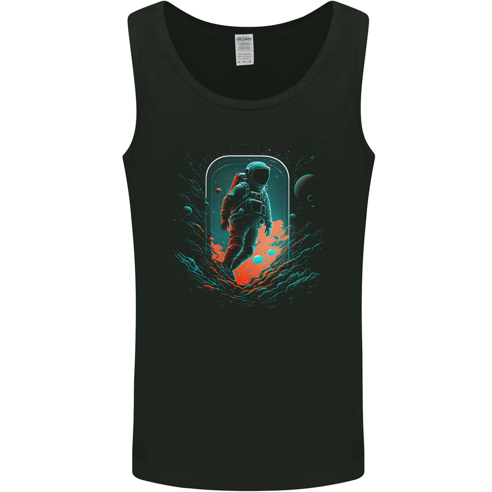 Space Traveller Astronaut Outer Planets Mens Vest Tank Top