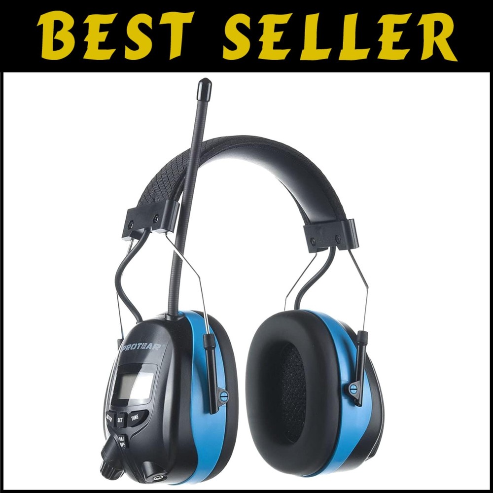 Digital Noise Cancelling Ear Muffs with Built-in Radio for Work & Outdoor