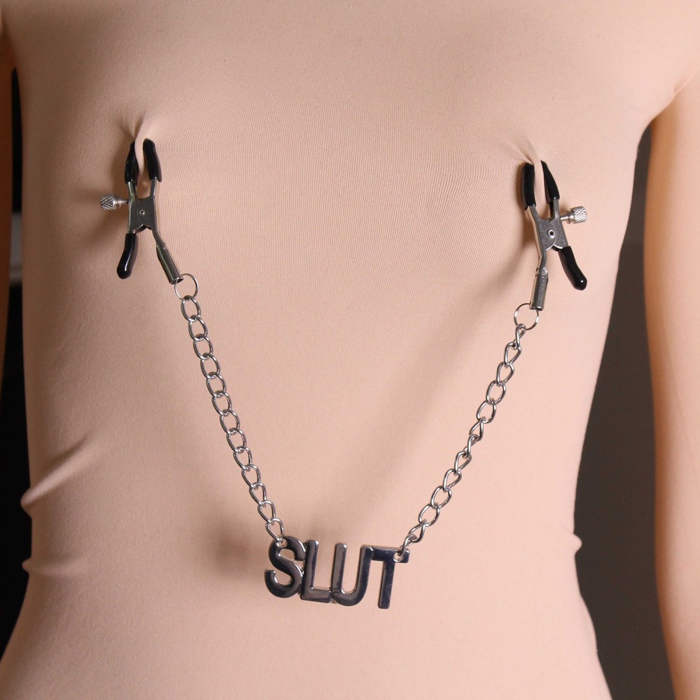 Nipples Breast Clamps Metal Chain Bondage Slave Games for Couples Women BDSM Toy