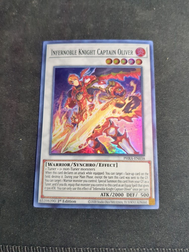 Infernoble Knight Captain Oliver PHRA-EN038 Phantom Rage 1st Edition