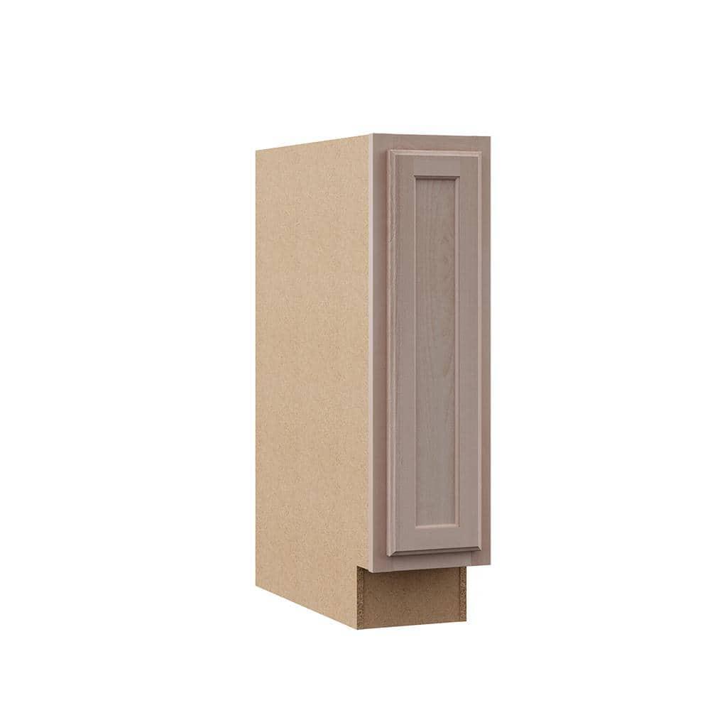 Kitchen Cabinet Assembled Base with Recessed Panel Adjustable 9 X 24 X 34.5 In.