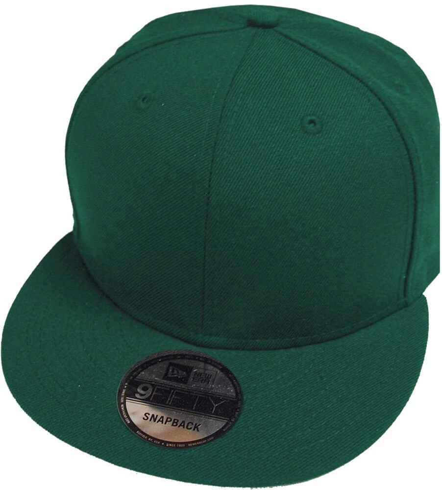 New Era Dark Green Snapback Cap Blanko 9Fifty 950 Basecap Men OSFA