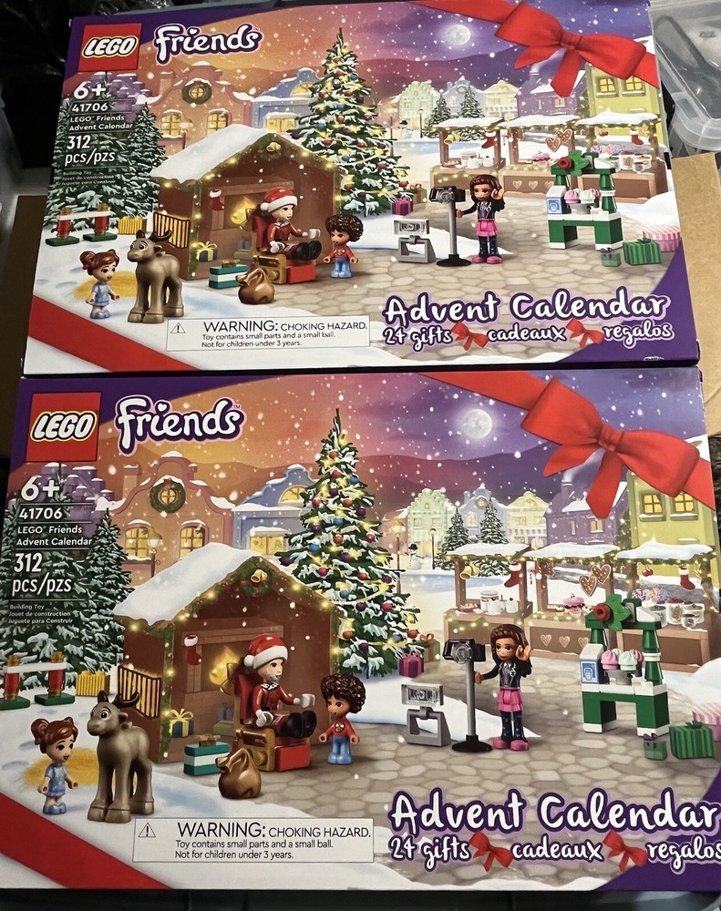 Lego Friends Advent Calendar 41706 Retired Set Brand New Sealed - Lot Of 2 Boxes